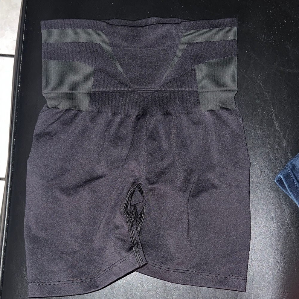 Gymshark Black High-Rise Workout Shorts